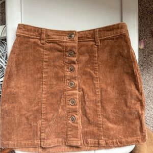 Forever 21 Tan Corduroy Skirt
